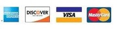 We Accept All Major Credit Cards